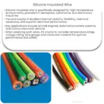 Silicone insulated wire