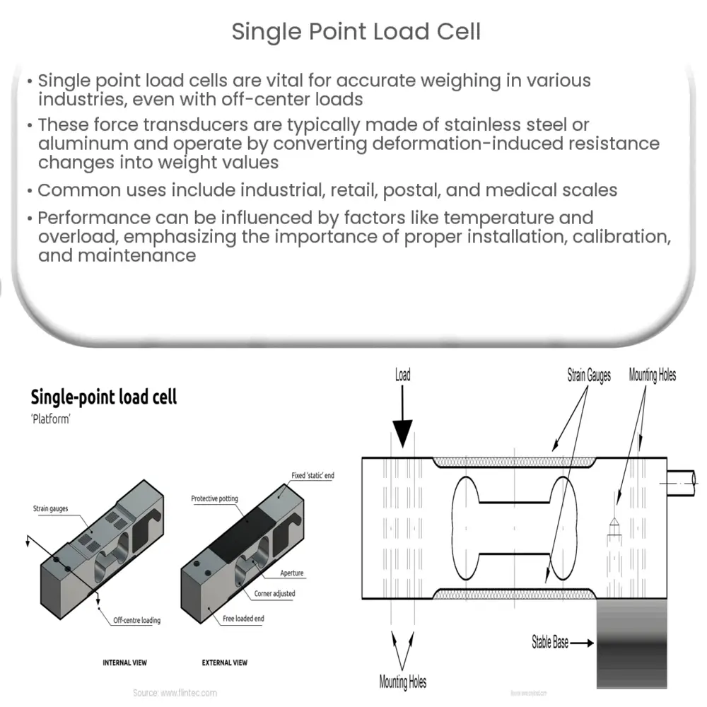 Single point load cell