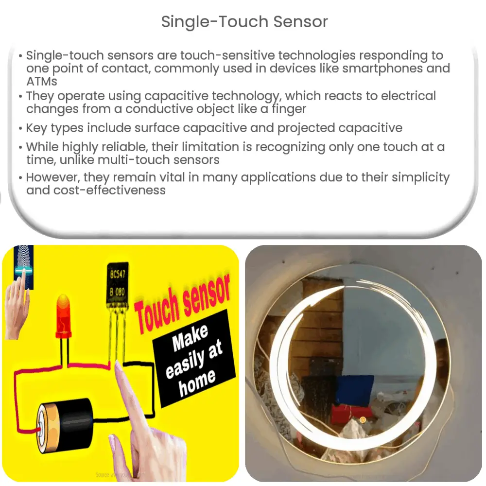 Single touch sensor how it works application advantages