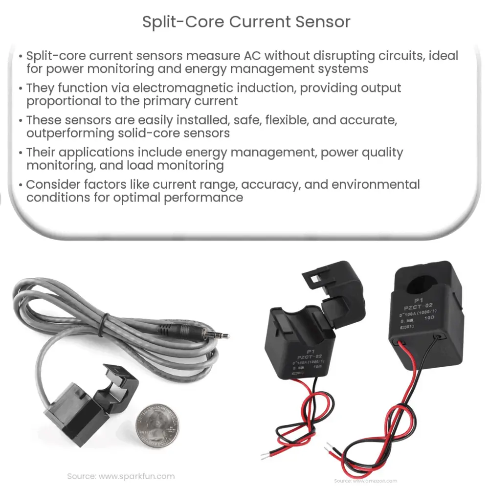 Split-core current sensor
