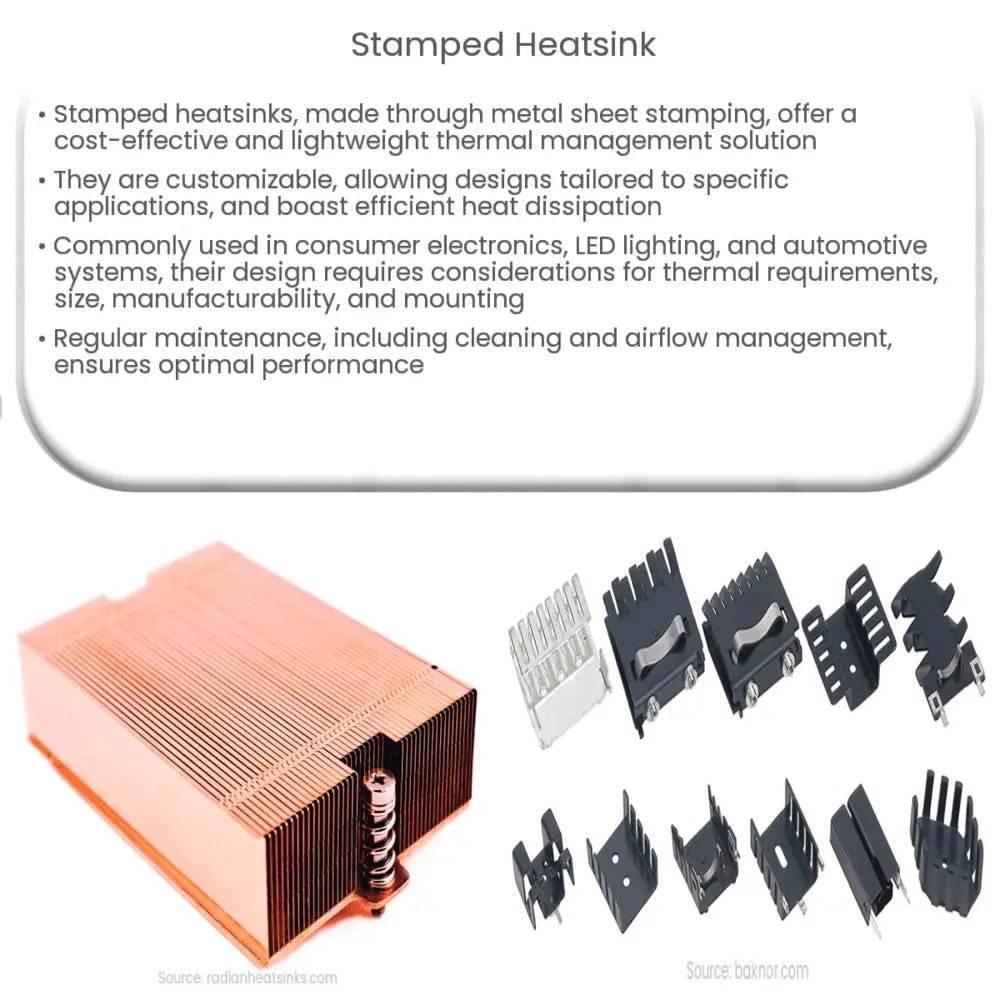Stamped heatsink
