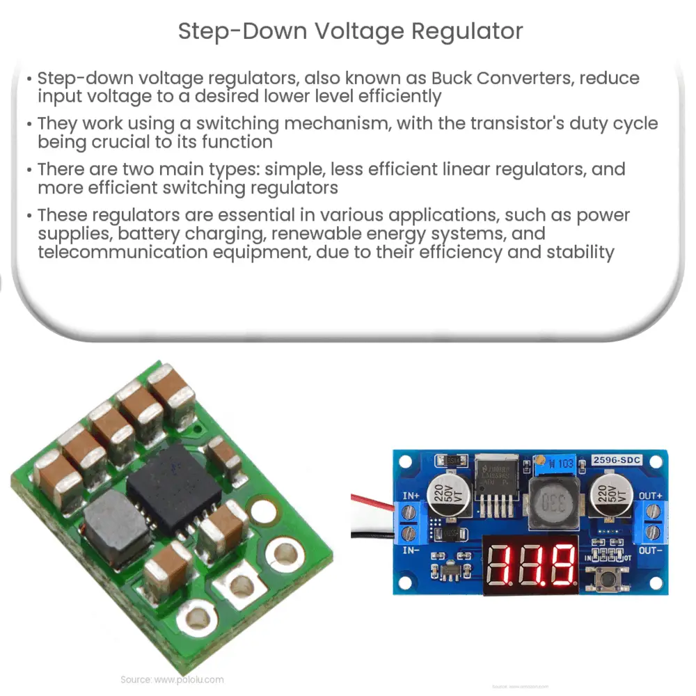 Step-Down Voltage Regulator  How it works, Application & Advantages