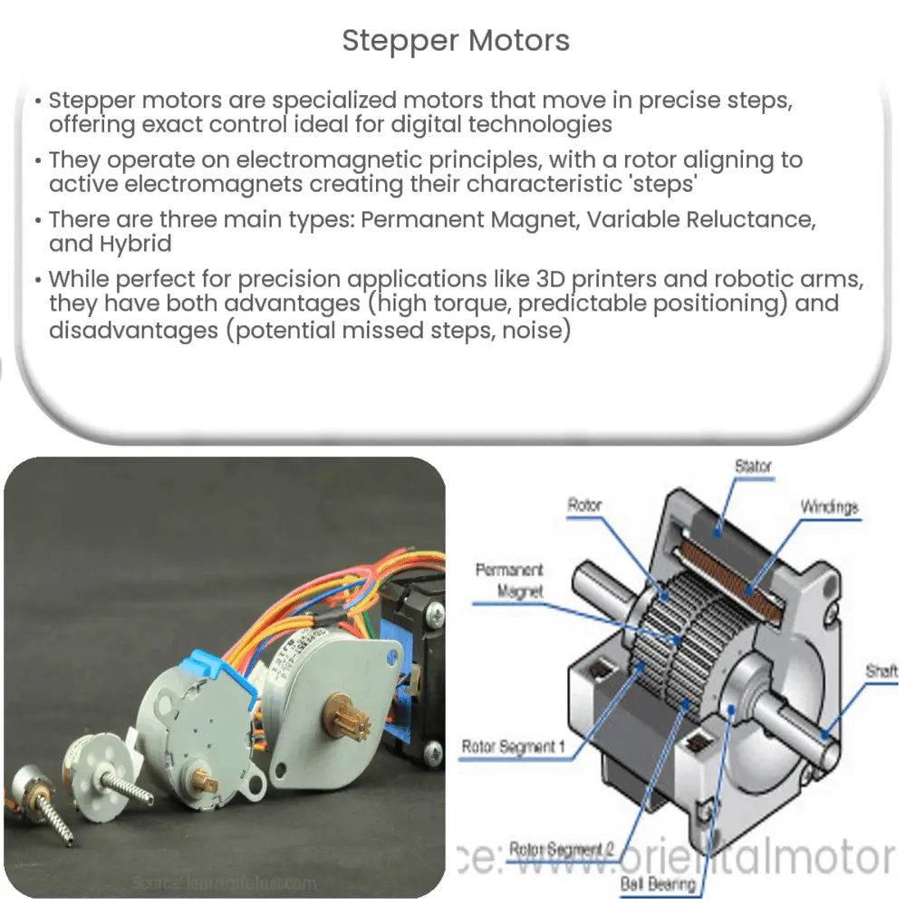Stepper Motors  How it works, Application & Advantages