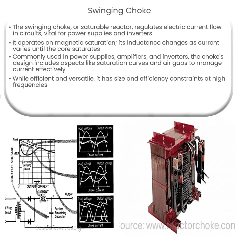 Swinging choke