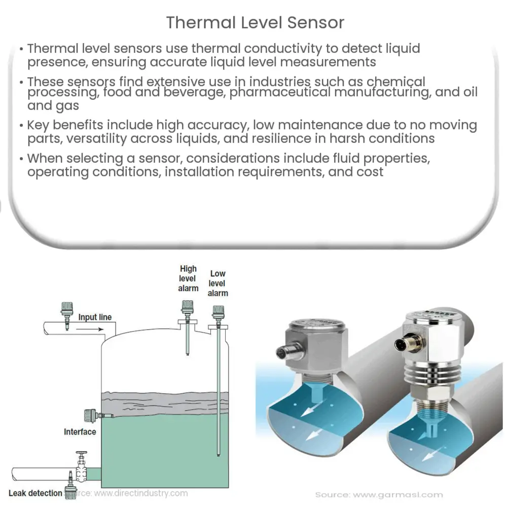 Thermal level sensor