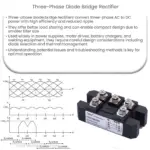 Three-phase diode bridge rectifier