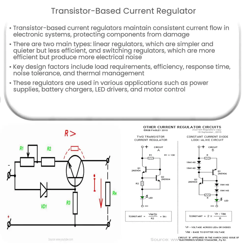 Transistor-based current regulator