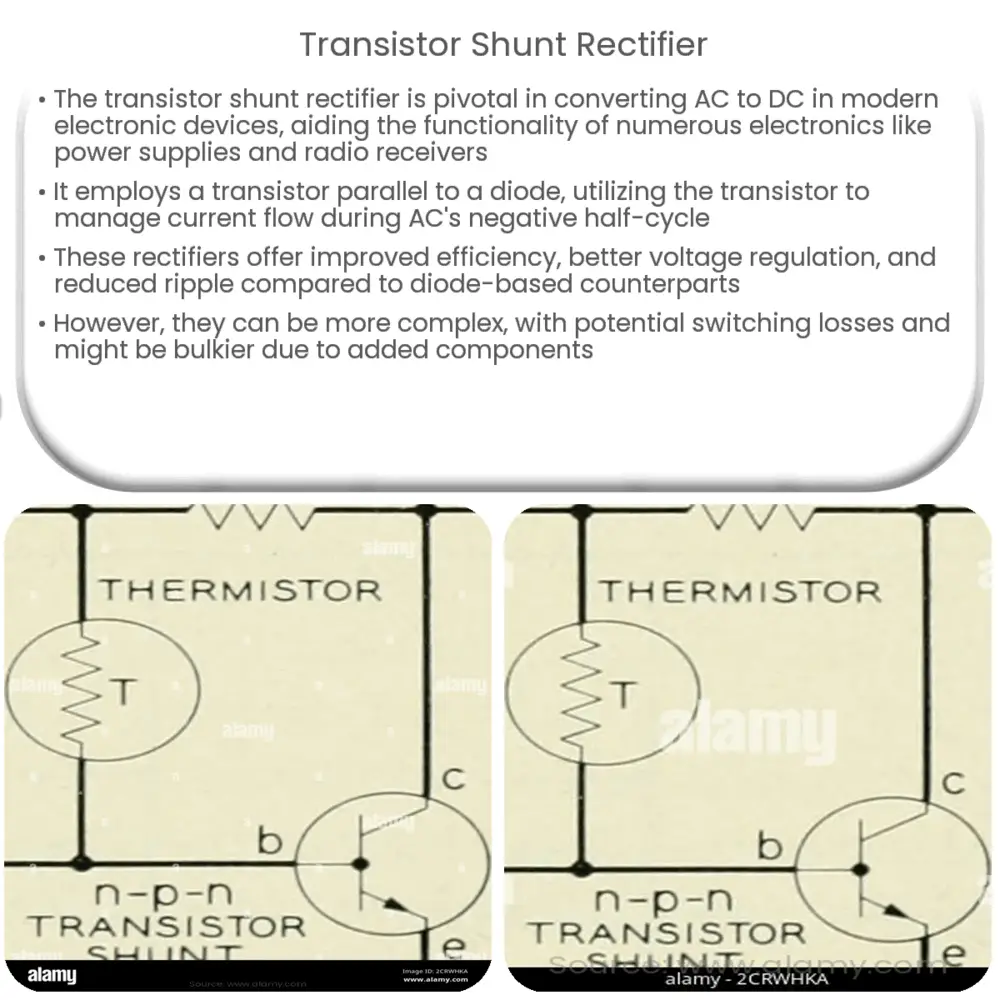 Transistor Shunt Rectifier How it works, Application & Advantages