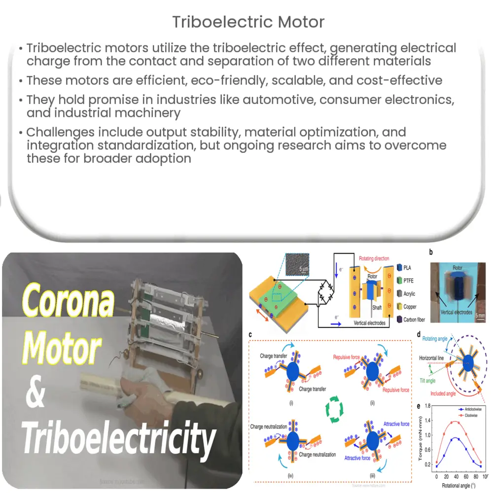 Triboelectric motor