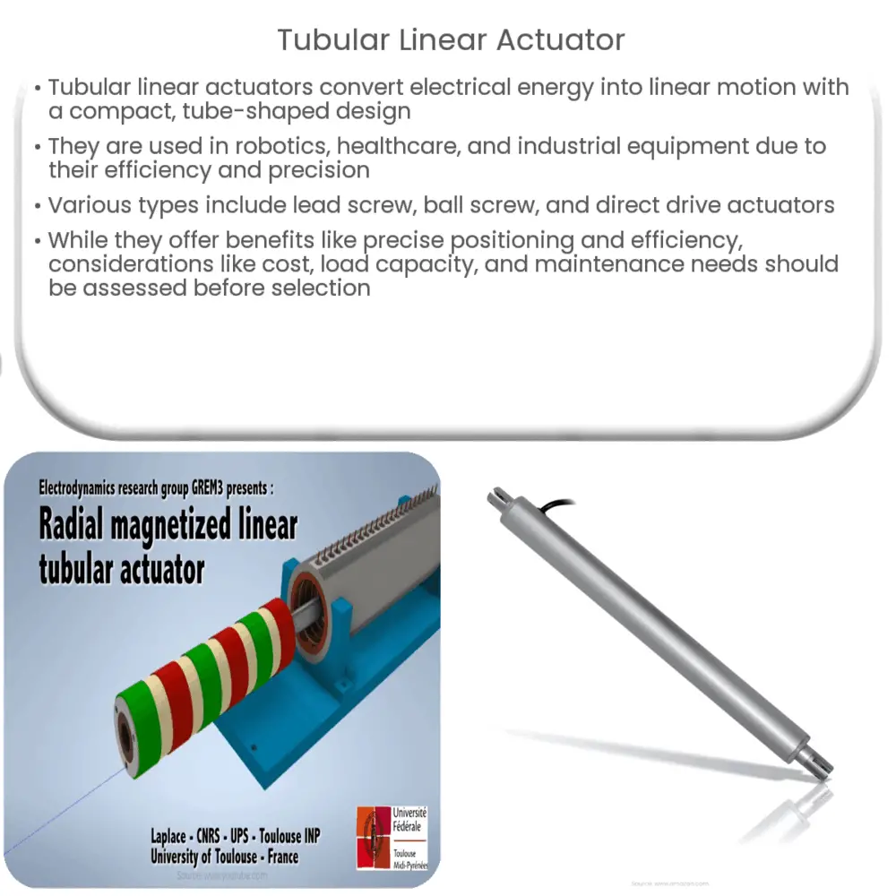 Tubular linear actuator