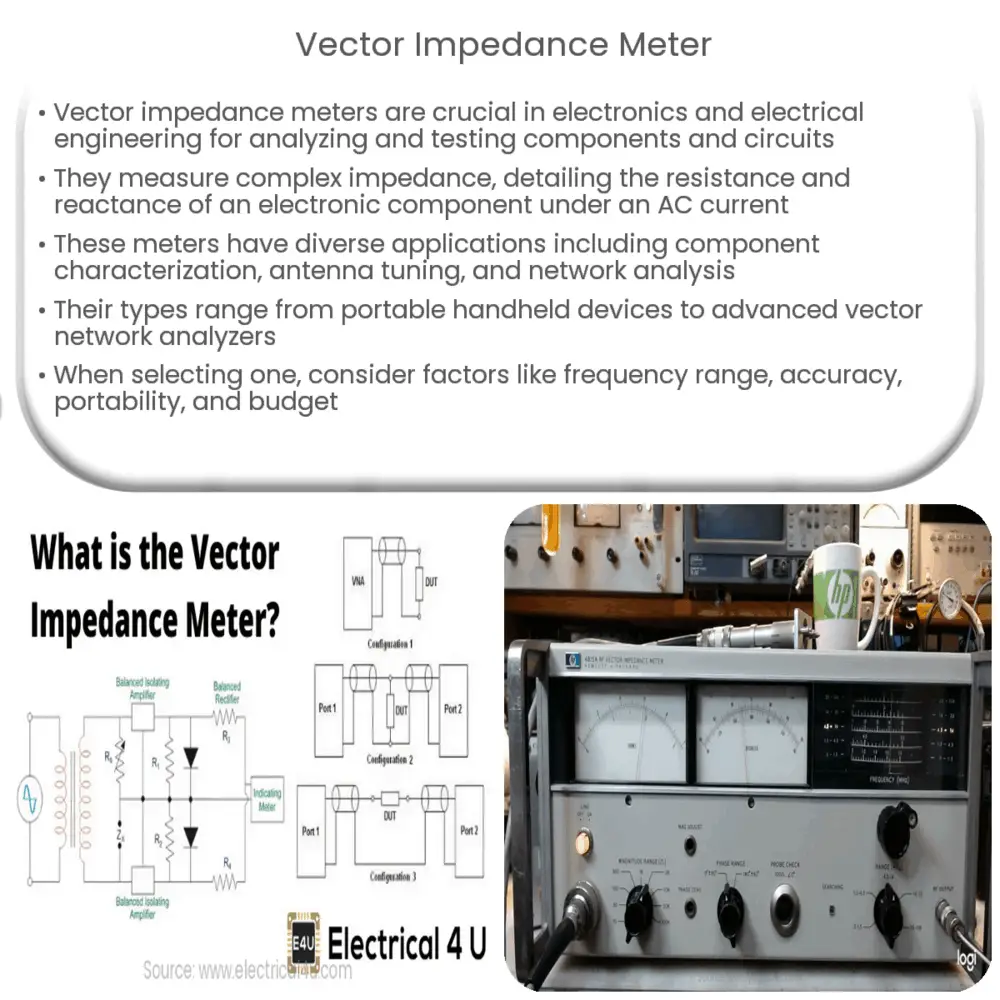 Vector impedance meter