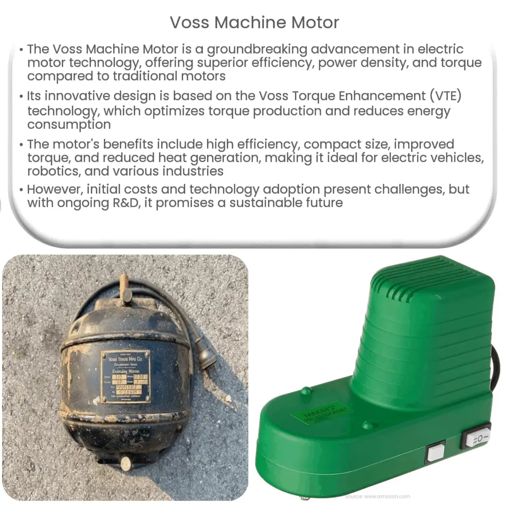Voss machine motor