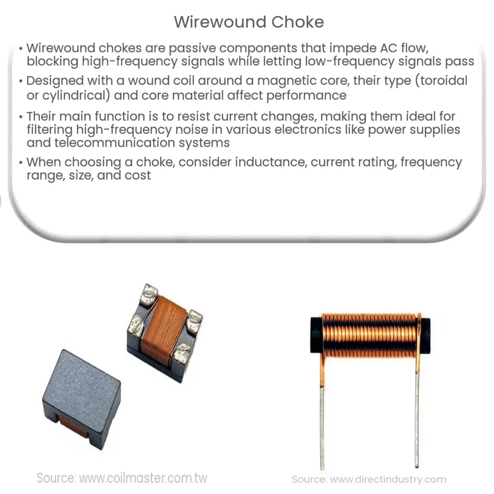 Wirewound choke