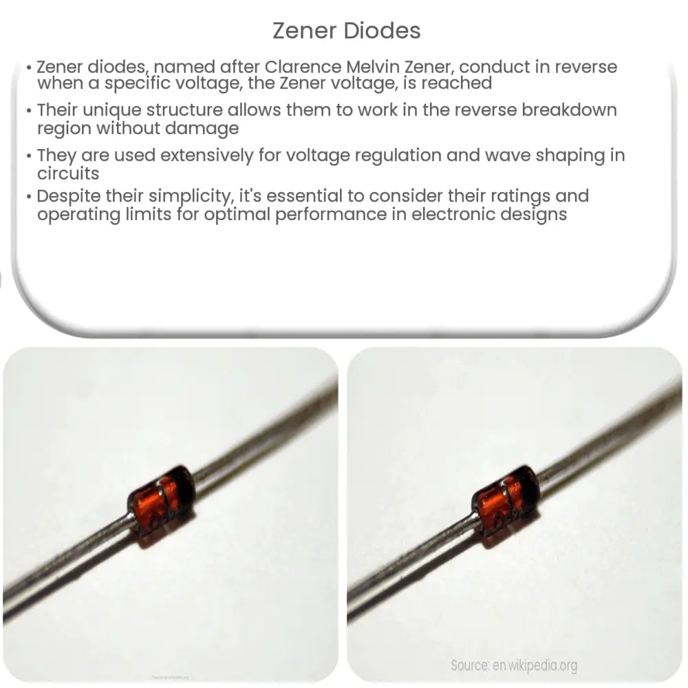 Diodes Zener  Comment ça marche, application et avantages