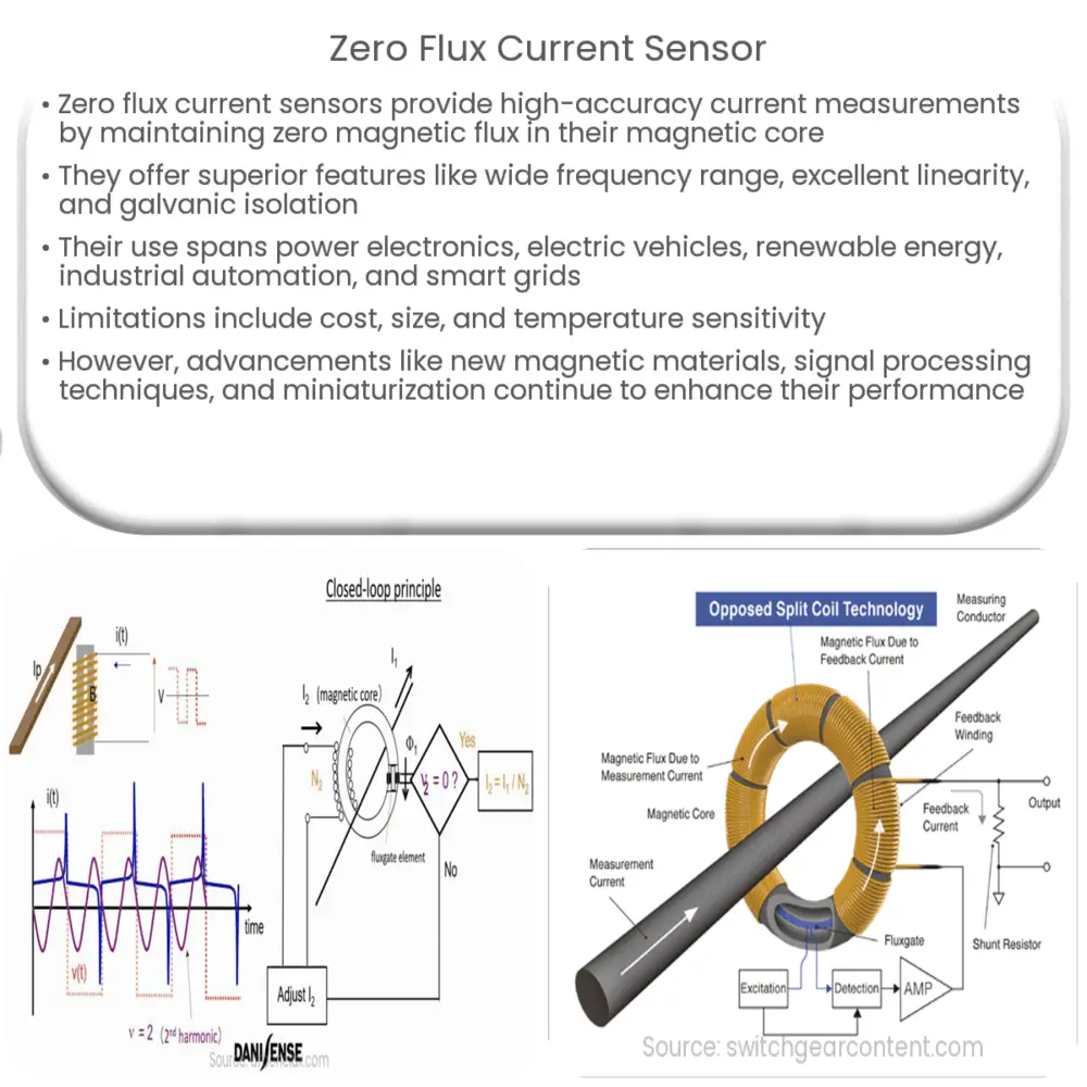 Zero flux current sensor