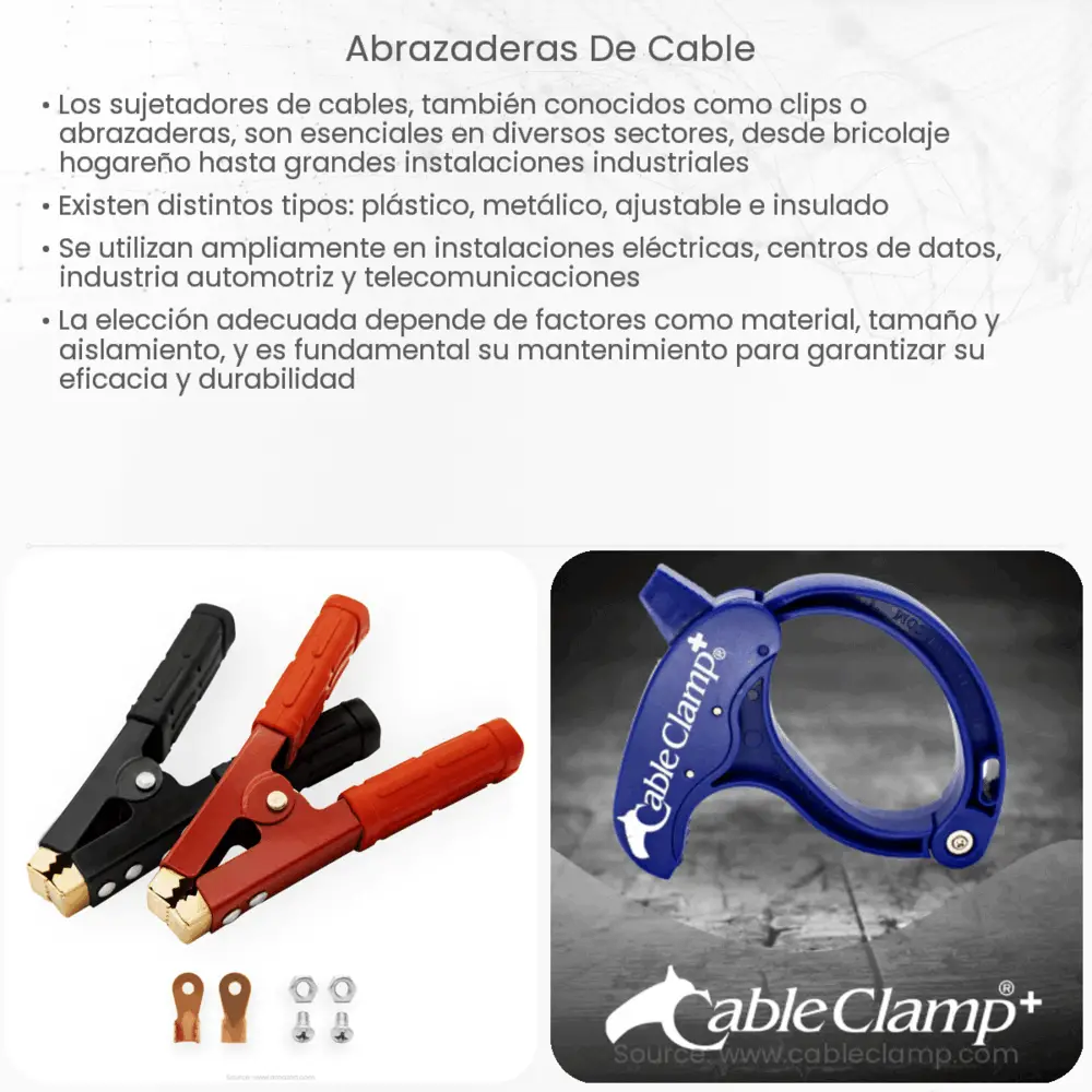 Abrazaderas de cable