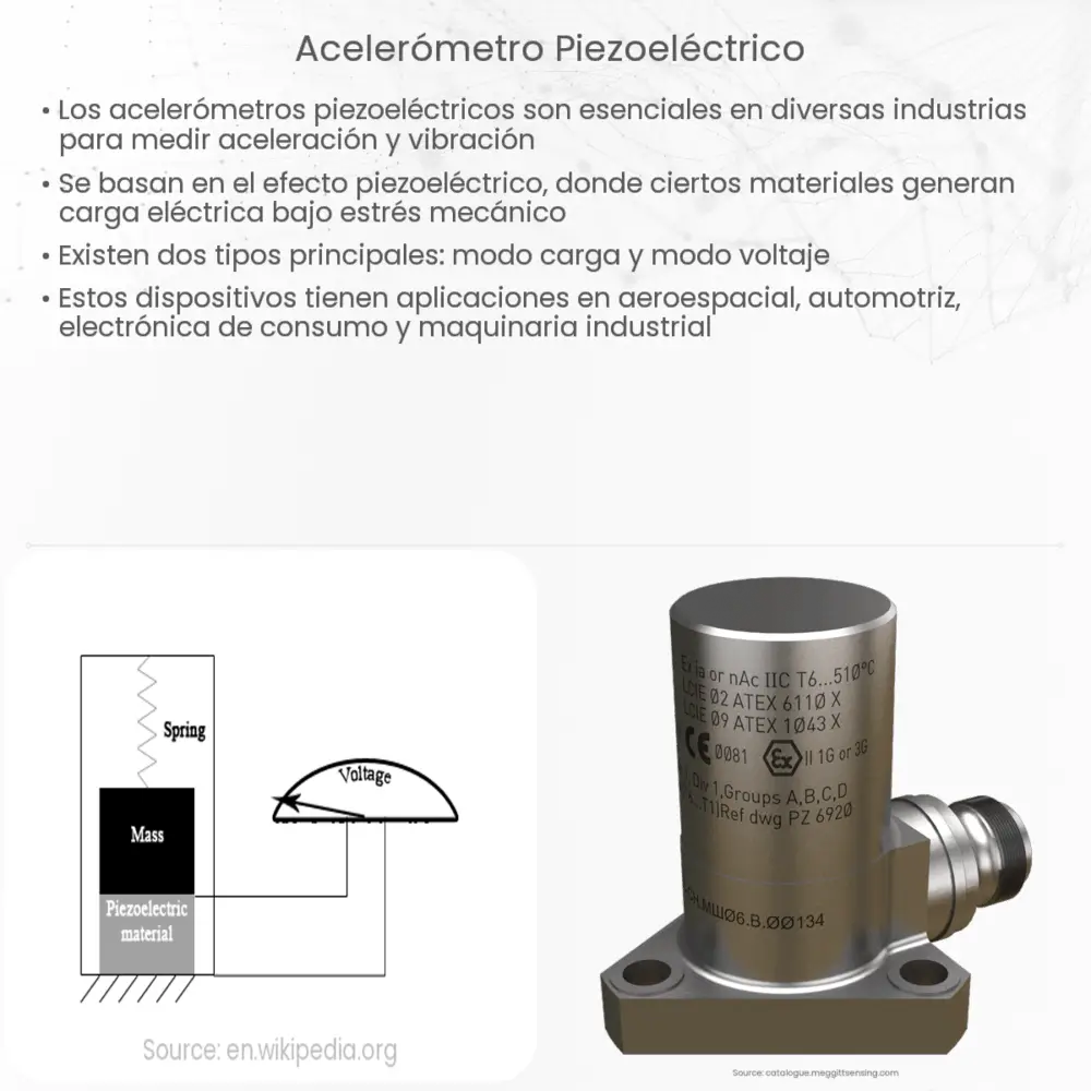 Acelerómetro piezoeléctrico