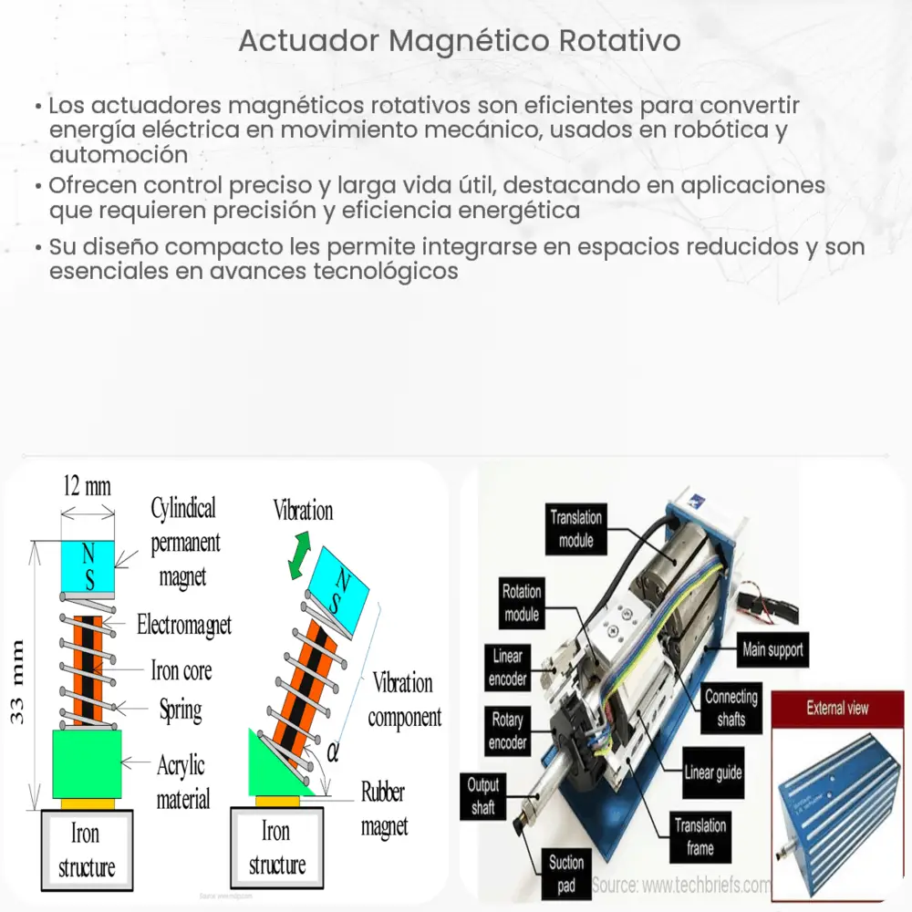 Actuador magnético rotativo
