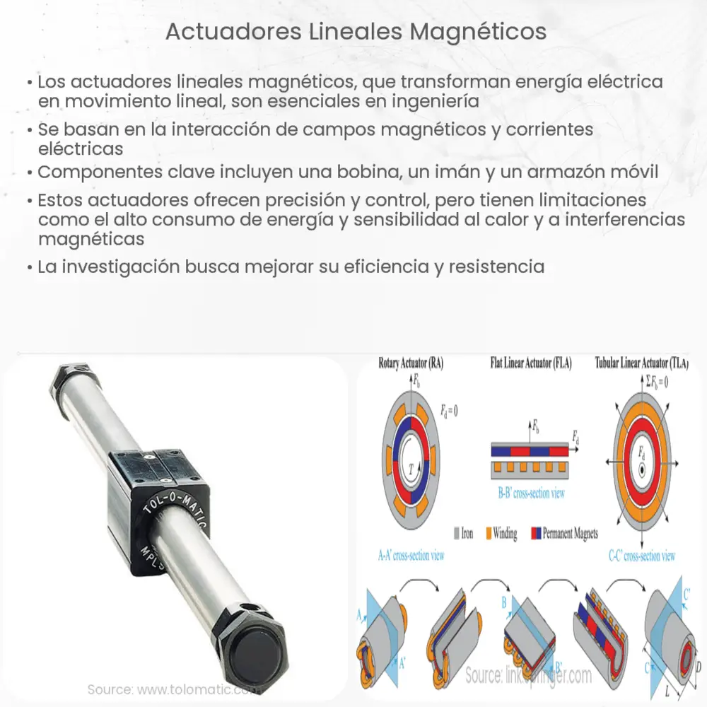Actuadores lineales magnéticos