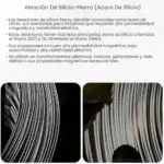 Aleación de silicio-hierro (acero de silicio)