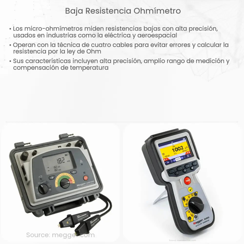 Baja resistencia ohmímetro