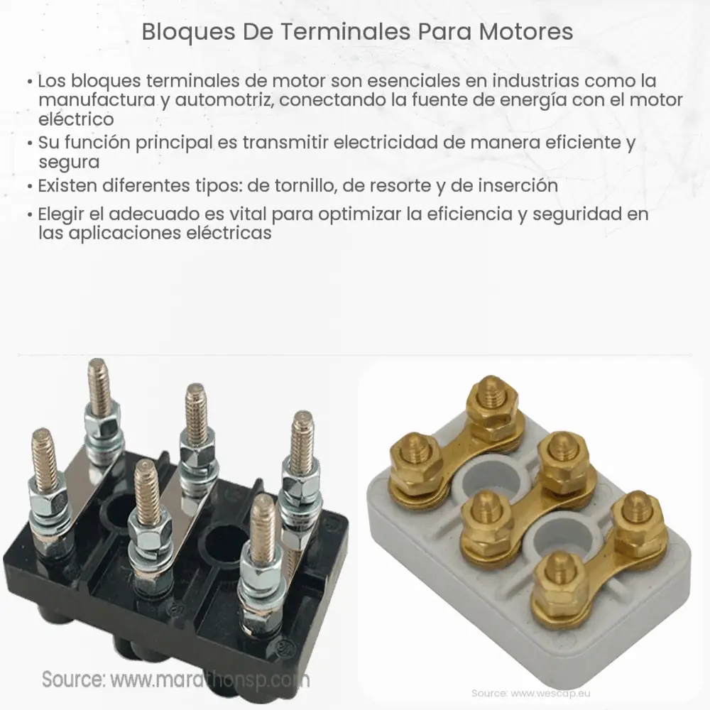 Automatización & Electricidad - Tipos de terminales eléctricos