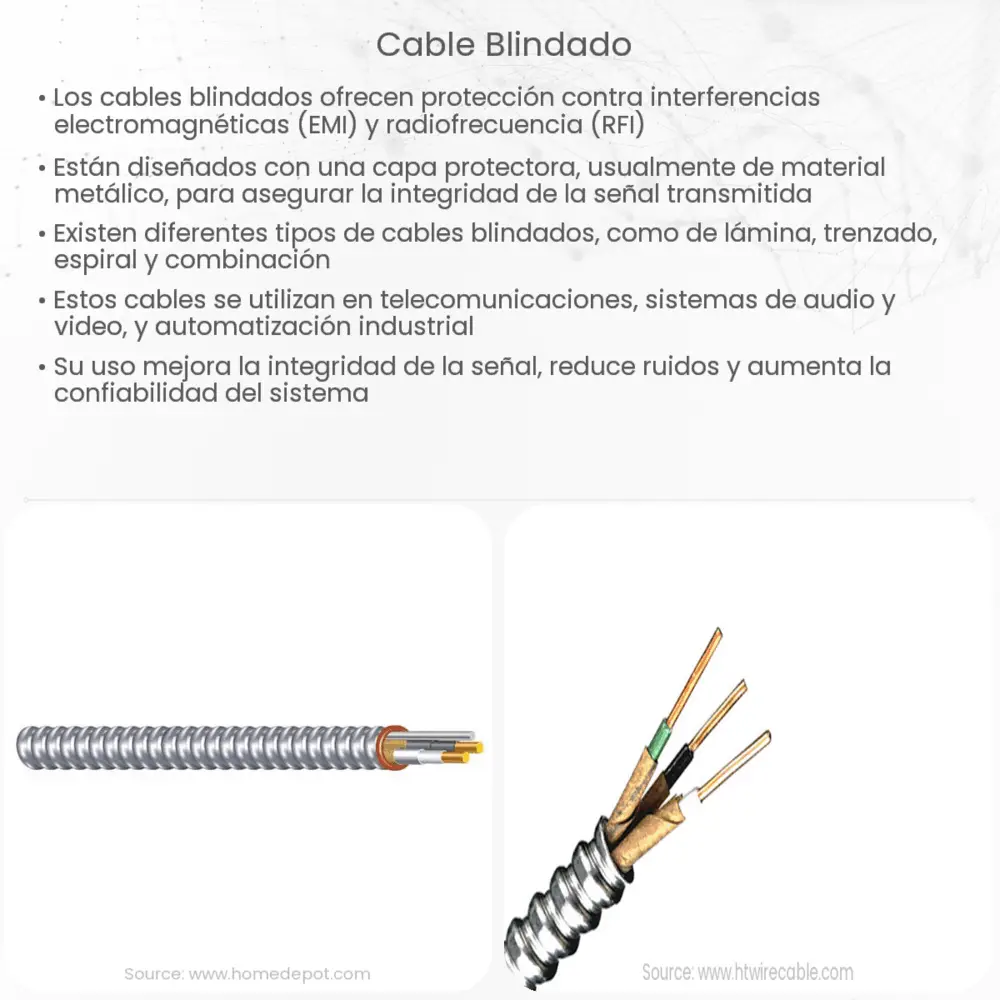 Cable blindado