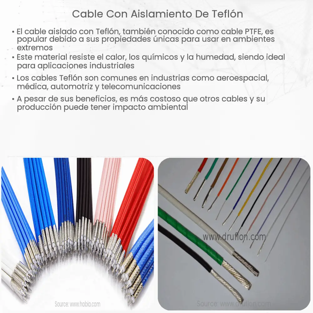 Cable con Aislamiento de Teflón