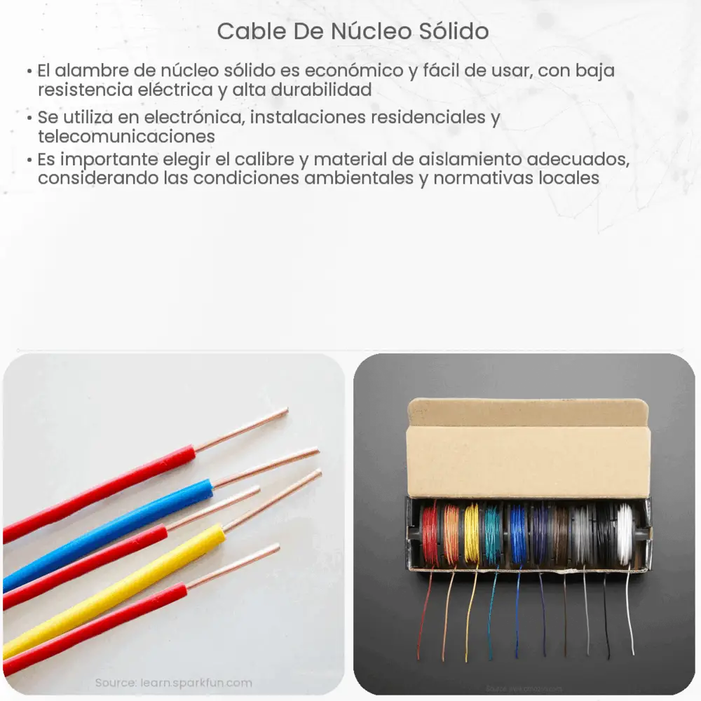 cable de núcleo sólido
