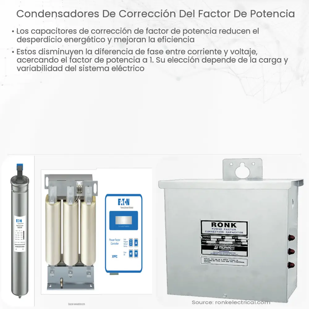 Condensadores de corrección del factor de potencia – Electricity ...
