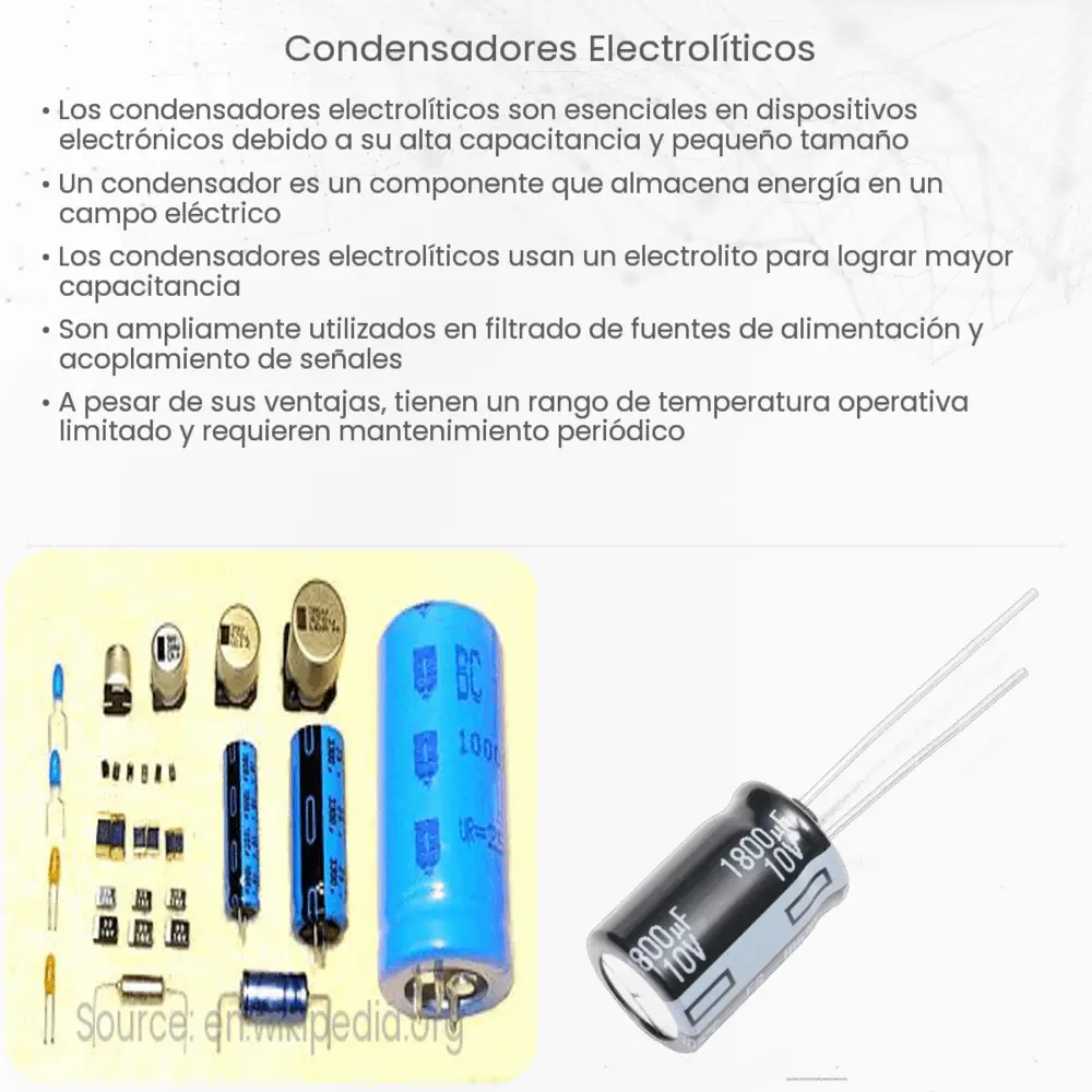 Condensadores electrolíticos