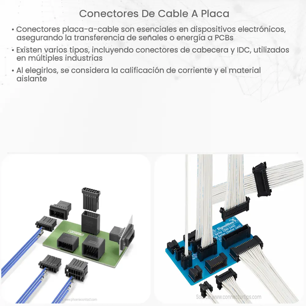 Conectores de cable a placa  How it works, Application & Advantages