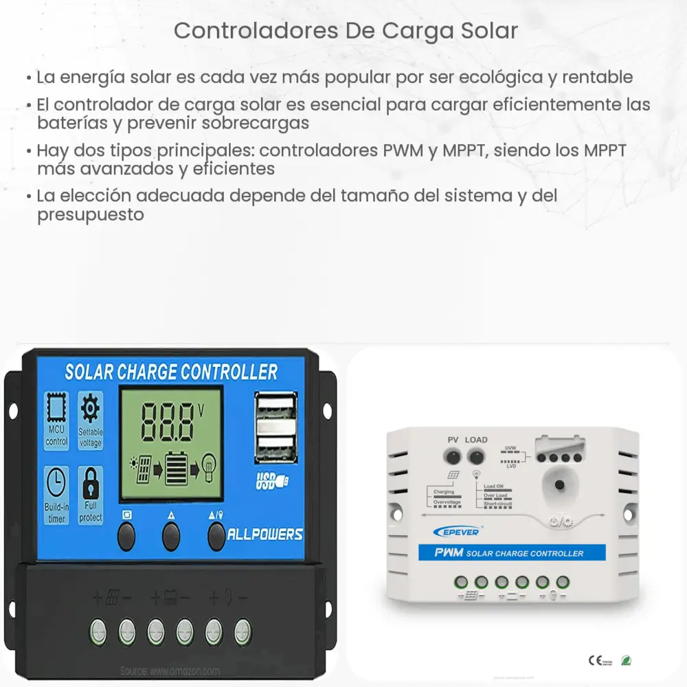 Controladores de carga solar