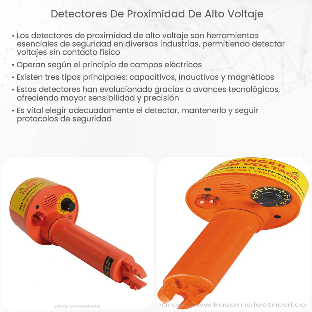 Detectores de proximidad de alto voltaje