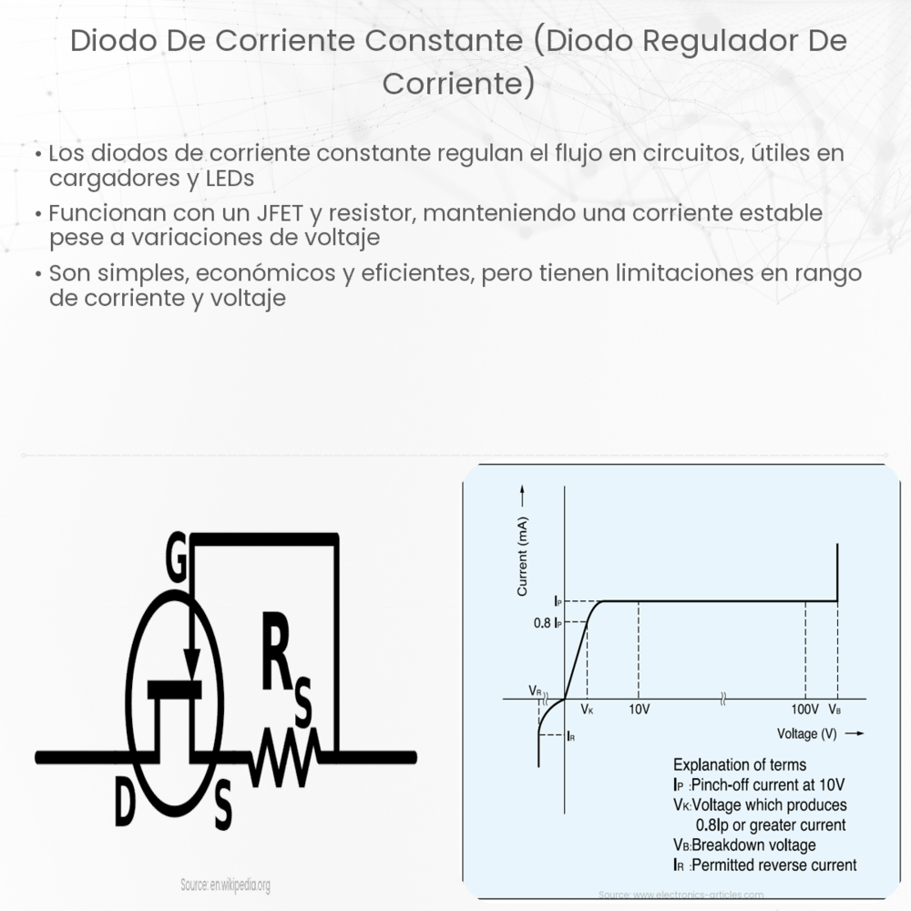 Diodo de corriente constante (diodo regulador de corriente)