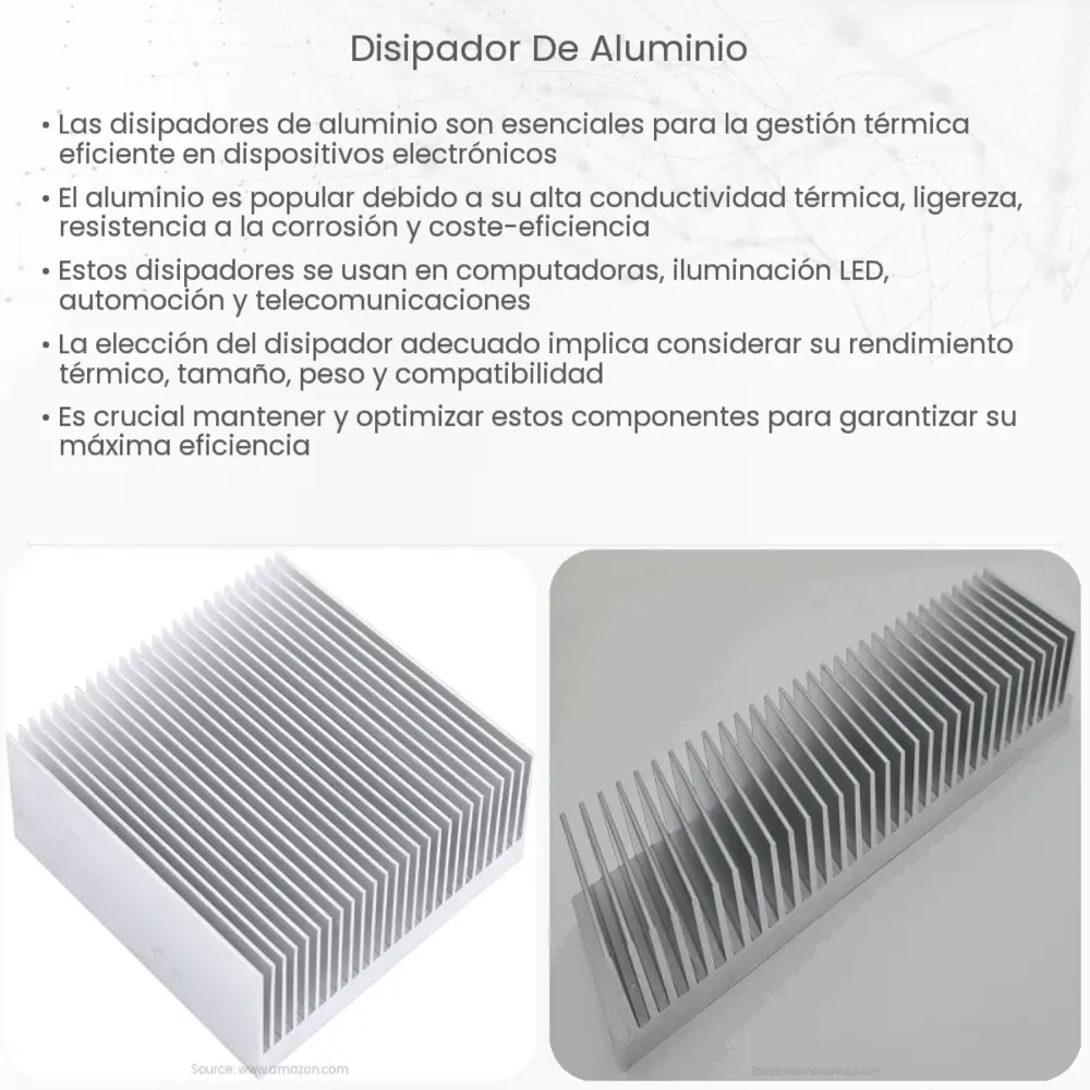 Disipador de aluminio