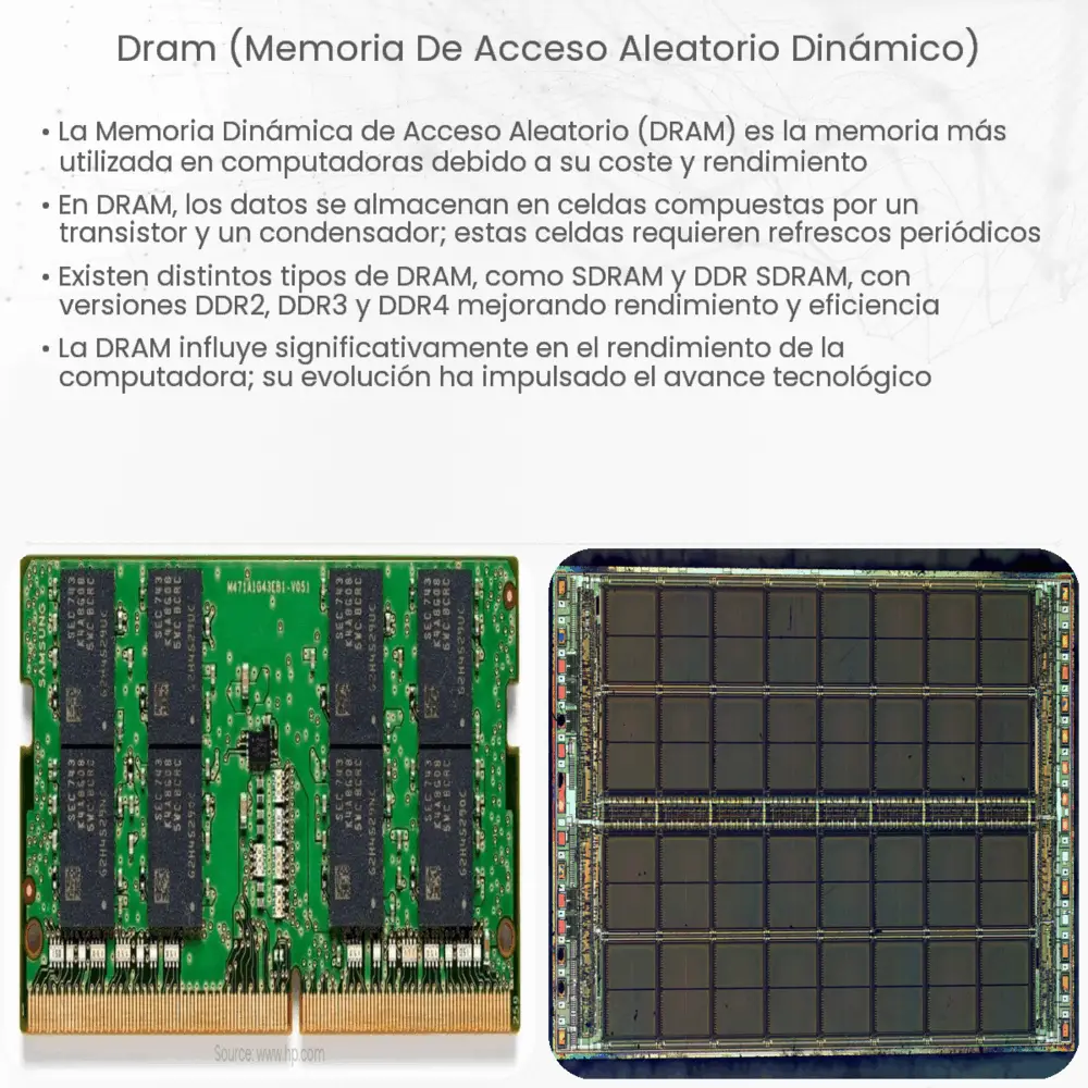 DRAM (Memoria de acceso aleatorio dinámico)