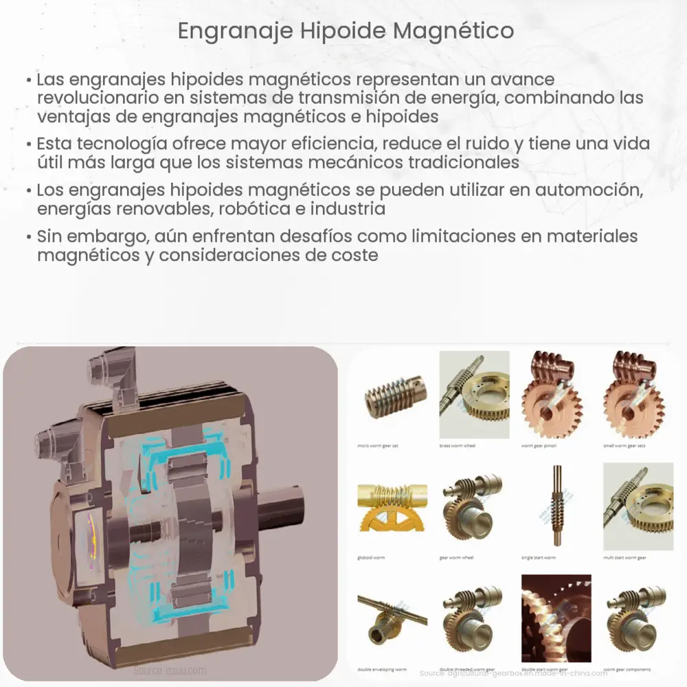 Engranaje hipoide magnético
