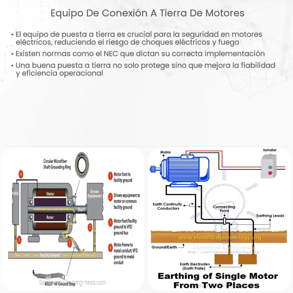 Equipo de conexión a tierra de motores