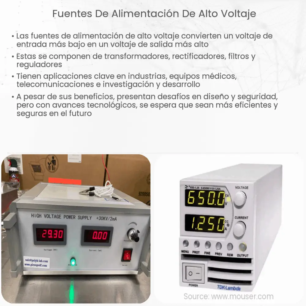 Fuentes de Alimentación de Alto Voltaje