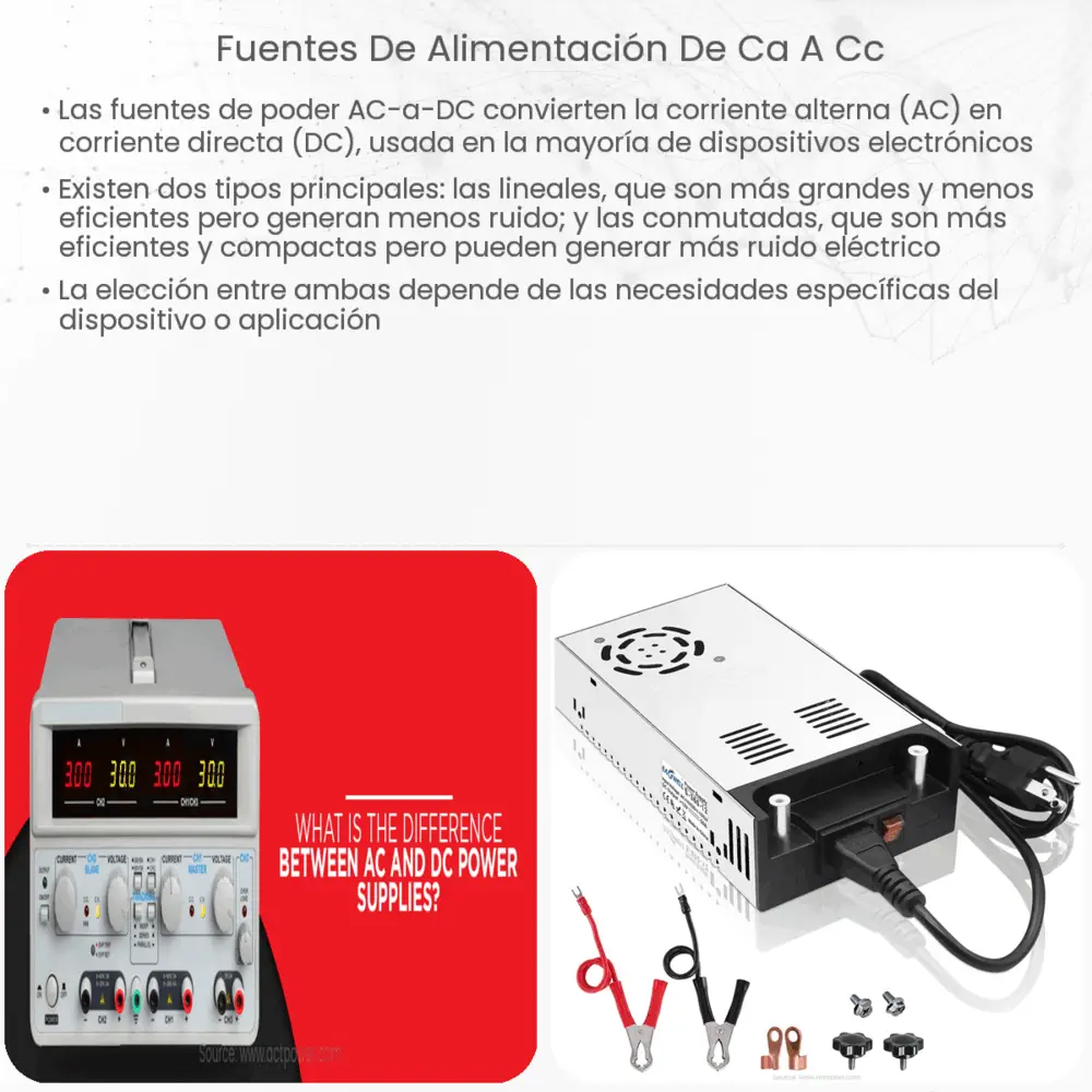 Fuentes de alimentación de CA a CC