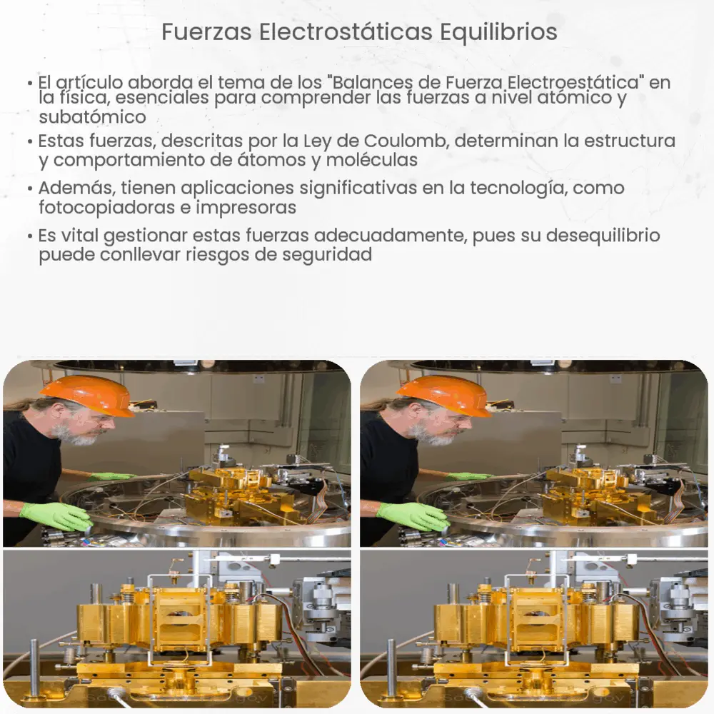 Fuerzas electrostáticas equilibrios
