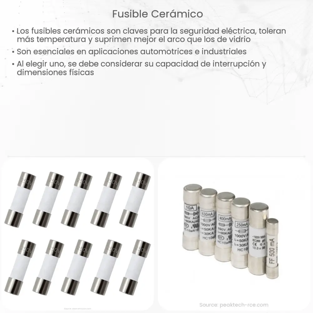 Fusible cerámico