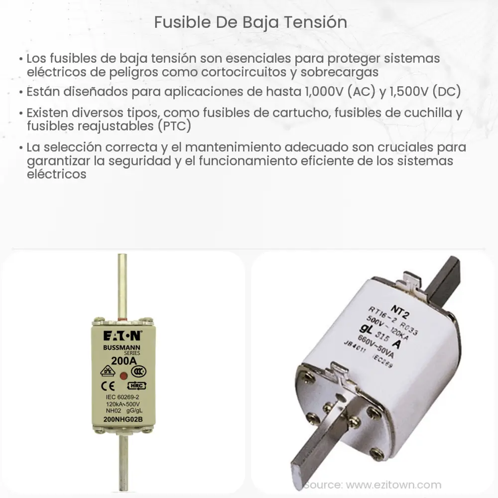 Fusible de baja tensión