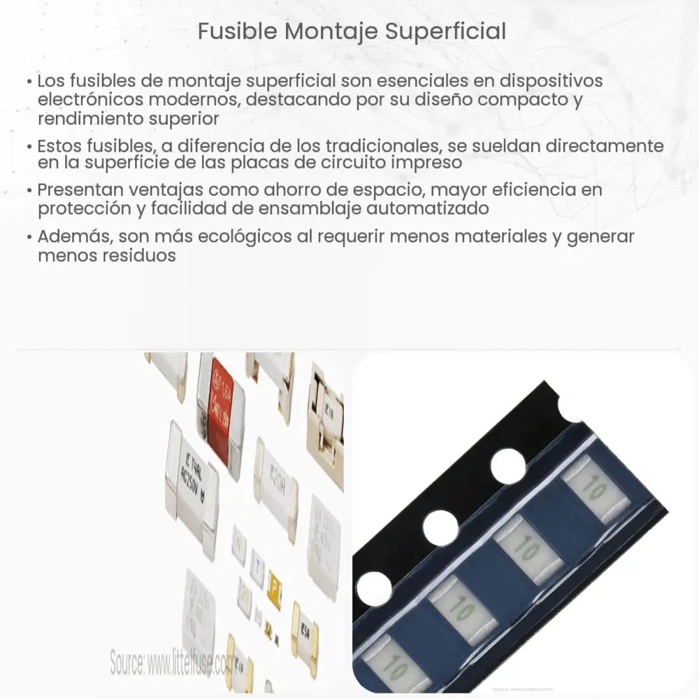 Fusible montaje superficial