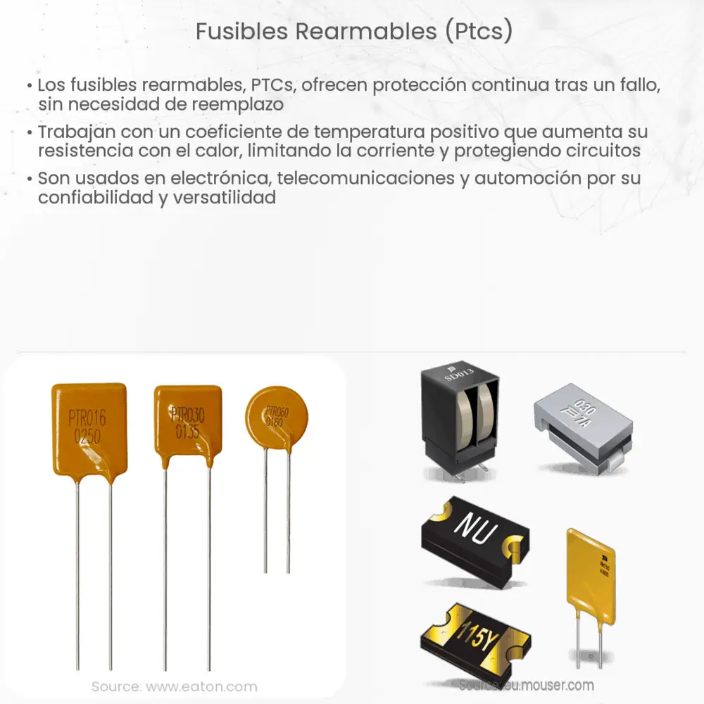 Fusibles rearmables (PTCs)