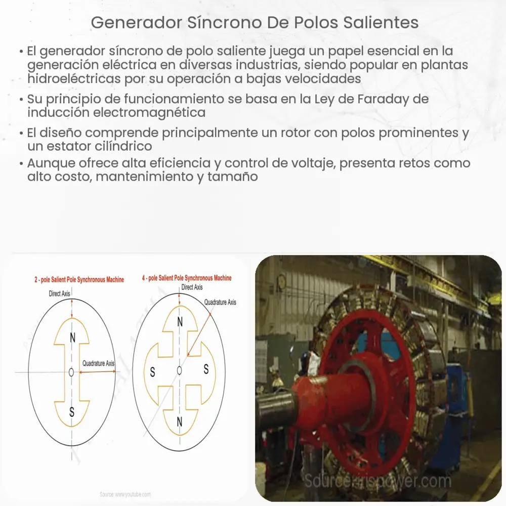 Generador síncrono de polos salientes