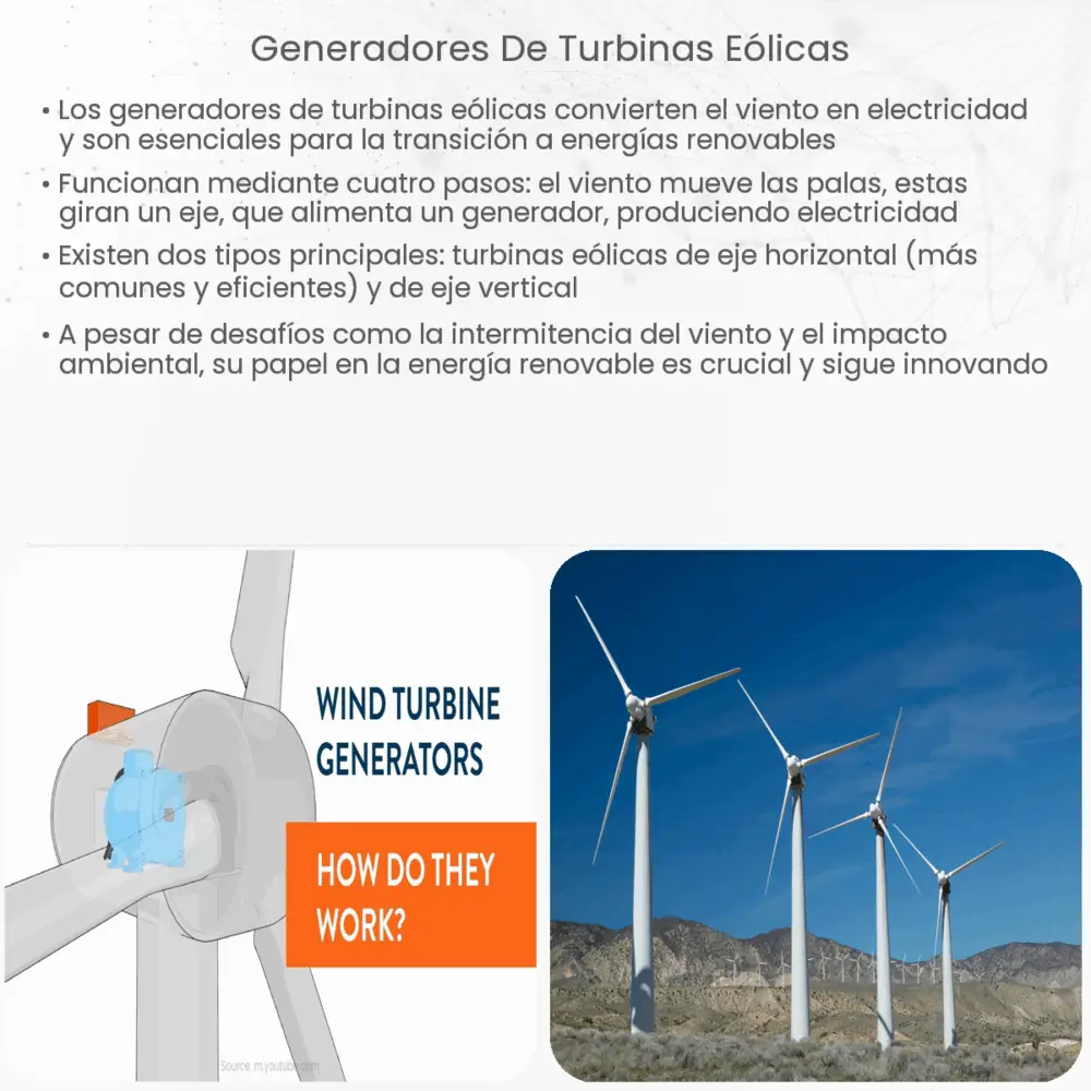 Generadores de turbinas eólicas