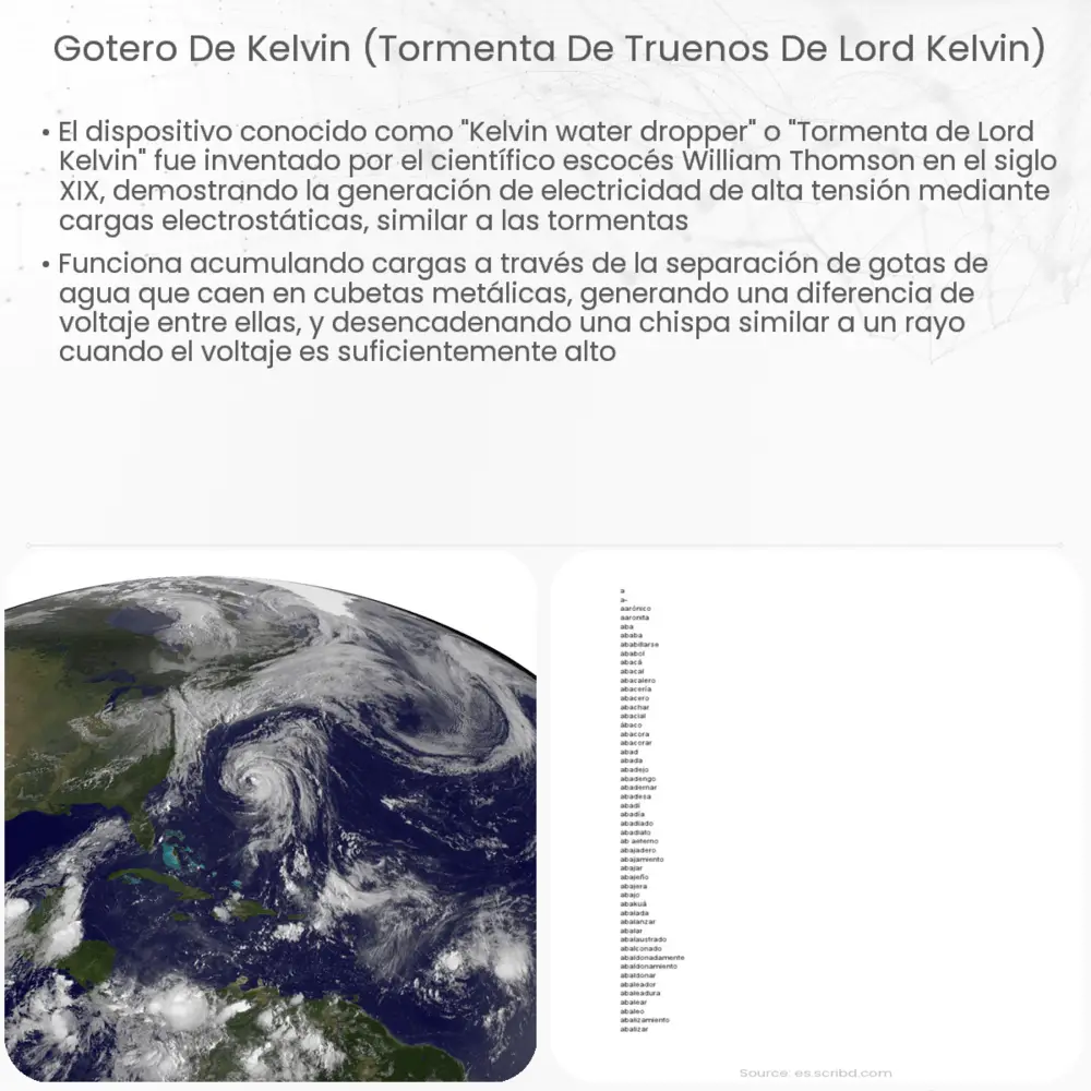 Gotero de Kelvin (Tormenta de truenos de Lord Kelvin)