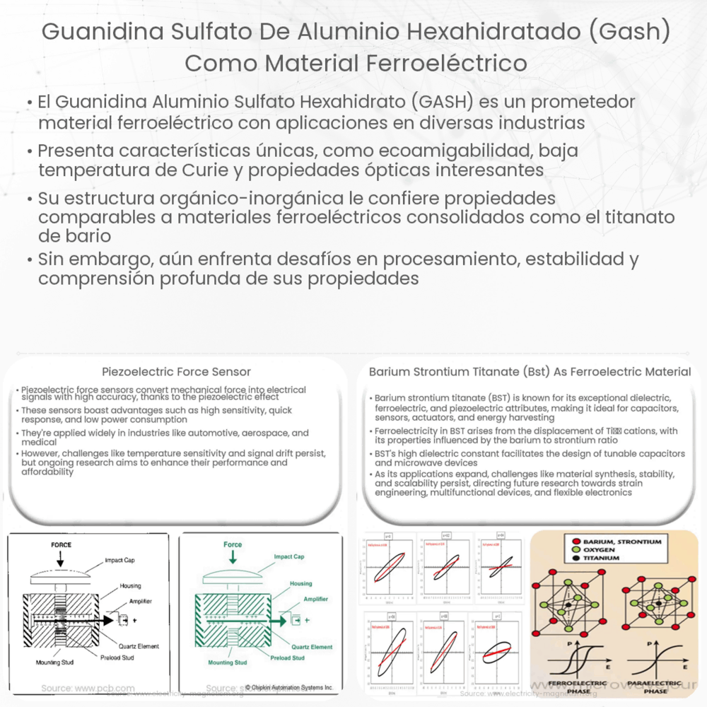 Guanidina sulfato de aluminio hexahidratado (GASH) como Material Ferroeléctrico
